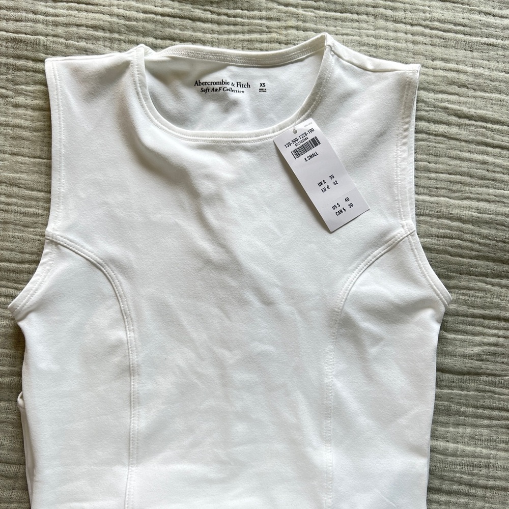 Abercrombie & Fitch White Bodysuit in Size XS, Brand New with Tags